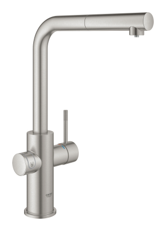 Baterie de bucatarie Grohe 31539DC0, Blue Home, inalta, tip L, filtrare, racire, apa carbogazoasa, dus, mat [3]