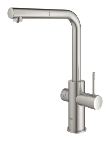 Baterie de bucatarie Grohe 31539DC0, Blue Home, inalta, tip L, filtrare, racire, apa carbogazoasa, dus, mat [4]