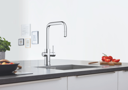 Baterie de bucatarie Grohe 31543000, 1 bar, 393 mm, 224 mm, 1 orificii instalare, 1 sprayuri, 150 unghi pivotare, Crom [5]