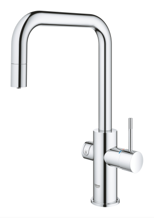 Baterie de bucatarie Grohe 31543000, 1 bar, 393 mm, 224 mm, 1 orificii instalare, 1 sprayuri, 150 unghi pivotare, Crom [3]