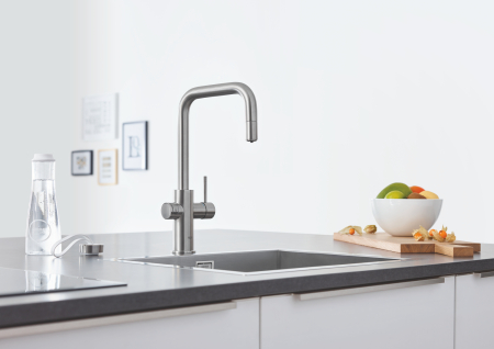 Baterie de bucatarie Grohe 31543DC0, Blue Home, inalta, tip U, filtrare, racire si apa carbogazoasa, Smart, APP [6]