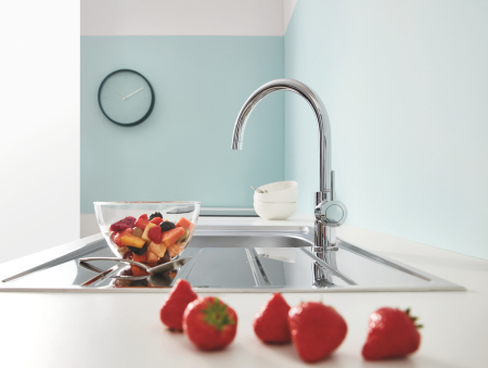 Baterie de bucatarie Grohe 31553001, 1 bar, 332 mm, 223 mm, 1 orificii instalare, 1 sprayuri, 360 unghi pivotare, Crom [3]