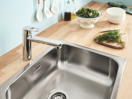 Baterie de bucatarie Grohe 31688000, 1 bar, 193 mm, 222 mm, 1 orificii instalare, 1 sprayuri, 140 unghi pivotare, Crom [4]