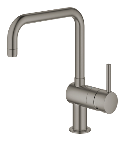Baterie de bucatarie Grohe 32488AL0, Minta, 3/8'', inalta, tip U, pivotanta, mat, grafit [1]