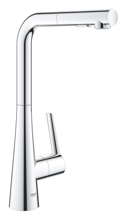 Baterii bucatarie - Baterie de bucatarie Grohe 32553002, 1 bar, 380 mm, 205 mm, 1 orificii instalare, 2 sprayuri, 360 unghi pivotare, Crom