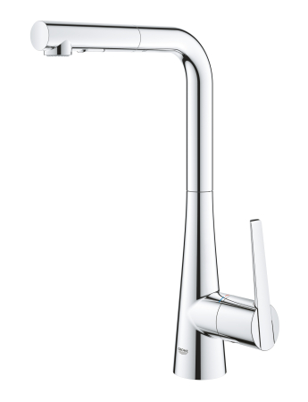 Baterie de bucatarie Grohe 32553002, 1 bar, 380 mm, 205 mm, 1 orificii instalare, 2 sprayuri, 360 unghi pivotare, Crom [6]