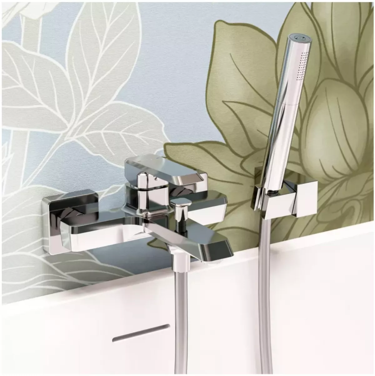 Baterie de cada FDesign Brina FD1-BRN-1-11, 1/2'', aparenta, diverter, monocomanda, cartus ceramic, crom [1]