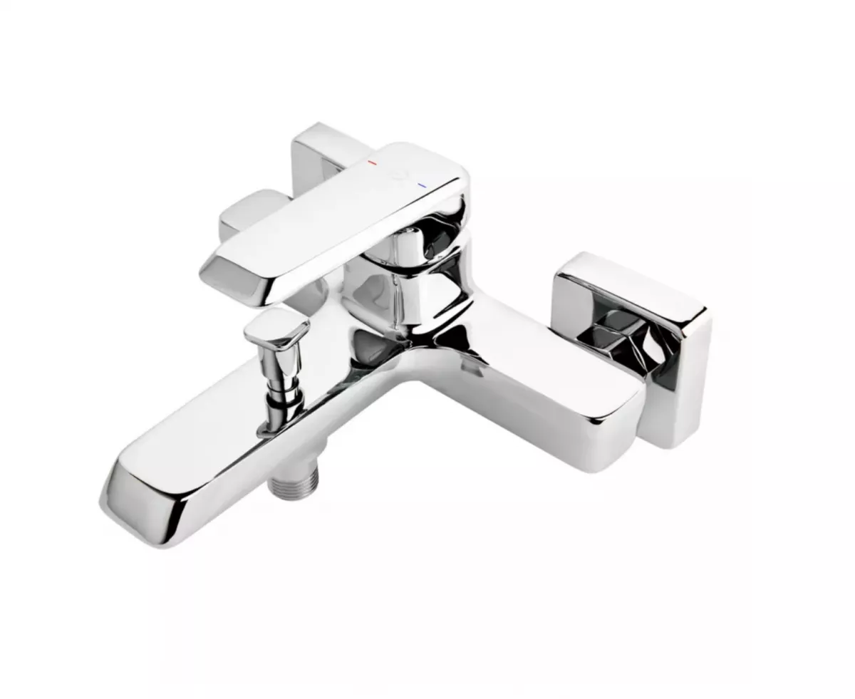 Baterii sanitare - Baterie de cada FDesign Brina FD1-BRN-1-11, 1/2'', aparenta, diverter, monocomanda, cartus ceramic, crom