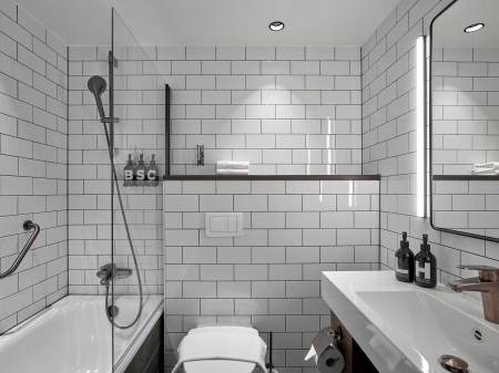Baterie de cada Grohe 33390002, 1 bar, 194 mm, 224 mm, 2 orificii instalare, 1/2 dimensiune racord, Crom [4]