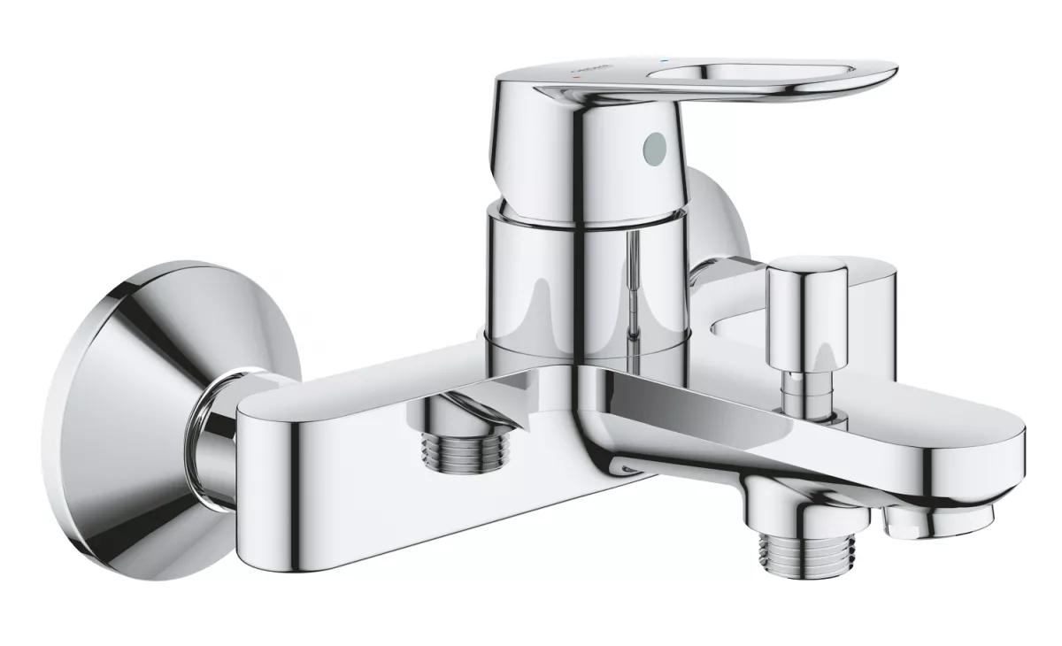 Baterii cada si dus - Baterie de cada Grohe Bauloop 23603000, 1/2'', aparenta, monocomanda, diverter, cartus ceramic, crom