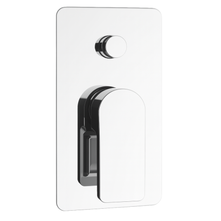 Baterii sanitare - Baterie de cada si dus Remer Rubinetterie Infinity I09, incastrata, monocomanda, comutator cada/dus, cartus ceramic, design modern, crom, alama cromata