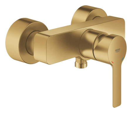 Baie - Baterie de dus Grohe 33865GN1, Lineare, aparenta, mat, auriu
