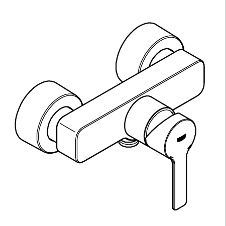 Baterie de dus Grohe 33865GN1, Lineare, aparenta, mat, auriu [7]