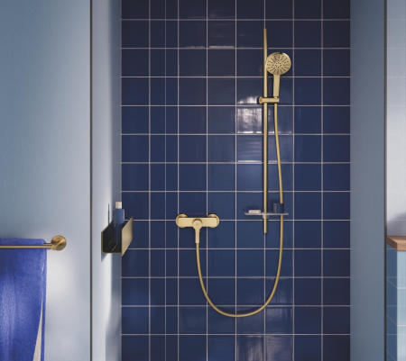 Baterie de dus Grohe 33865GN1, Lineare, aparenta, mat, auriu [5]