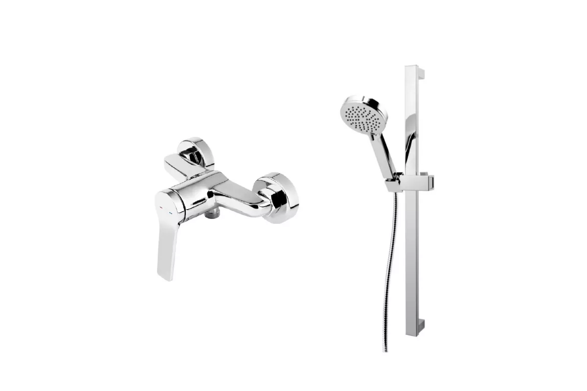 Baterii sanitare - Baterie dus FDesign Seppia, aparenta, coloana dus, crom, FD1-SPA-7-11