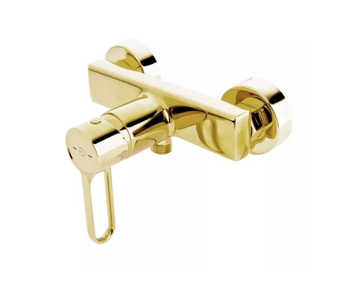 Baterii sanitare - Baterie dus FDesign Zaffiro FD1-ZFR-7-55, 1/2'', aparenta, monocomanda, lucios, auriu