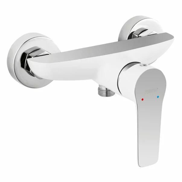 Baterii cada si dus - Baterie dus Ferro Adore alb-crom