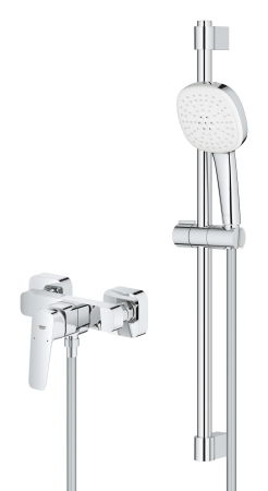 Baterie dus Grohe 1018250000, 0.8 bar, 145 mm, 214 mm, 110 mm, 1.75 m, 600 mm, 2 orificii instalare, Crom [2]