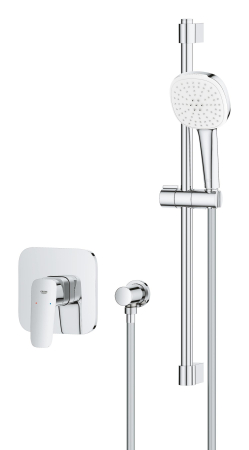 Baterie dus Grohe 1053350000, 0.8 bar, 146 mm, 158 mm, 110 mm, 1.75 m, 600 mm, 2 orificii instalare, Crom [2]