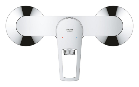 Baterie dus Grohe 23634001, 1 bar, 225 mm, 134 mm, 2 orificii instalare, 1/2 dimensiune racord furtun, Crom [2]