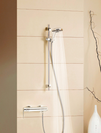 Baterie dus Grohe 25252001, 1 bar, 281 mm, 91 mm, 2 orificii instalare, 1/2 dimensiune racord furtun, Crom [1]