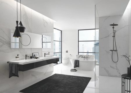 Baterie dus Grohe 25252AL1, Essence, 1/2'', aparenta, mat, grafit [2]