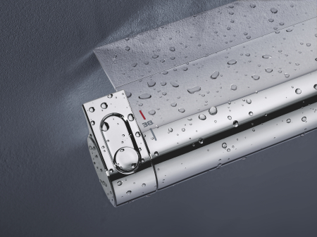 Baterie dus Grohe 34469001, 1 bar, 79 mm, 313 mm, 2 orificii instalare, 1/2 dimensiune racord furtun, Crom [3]