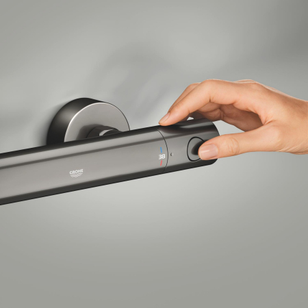 Baterie dus Grohe 34765A00, Grohtherm 800, aparenta, termostat, lucios, grafit [6]