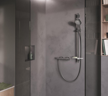 Baterie dus Grohe 34765A00, Grohtherm 800, aparenta, termostat, lucios, grafit [8]