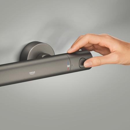 Baterie dus Grohe 34765AL0, Grohtherm 800, aparenta, termostat, mat, grafit [7]