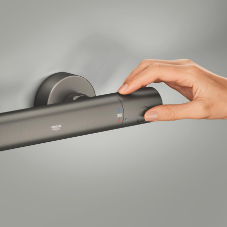 Baterie dus Grohe 34765AL0, Grohtherm 800, aparenta, termostat, mat, grafit [8]