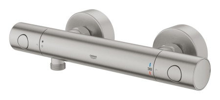 Baterie dus Grohe 34765DC0, Grohtherm 800, aparenta, termostat, mat, otel satinat [2]