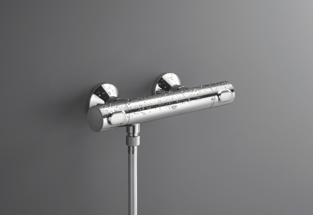 Baterie dus Grohe 34840000, 1 bar, 317 mm, 72 mm, 2 orificii instalare, 1/2 dimensiune racord furtun, Crom [13]