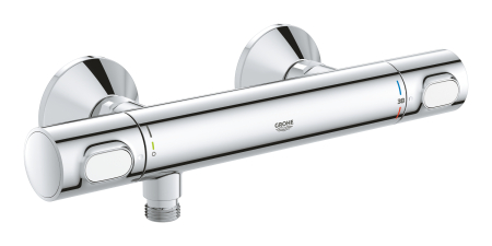 Baterii cada si dus - Baterie dus Grohe 34840000, 1 bar, 317 mm, 72 mm, 2 orificii instalare, 1/2 dimensiune racord furtun, Crom