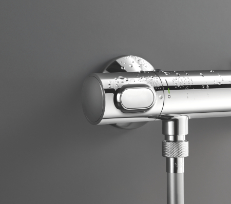 Baterie dus Grohe 34840000, 1 bar, 317 mm, 72 mm, 2 orificii instalare, 1/2 dimensiune racord furtun, Crom [14]