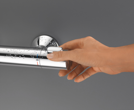 Baterie dus Grohe 34840000, 1 bar, 317 mm, 72 mm, 2 orificii instalare, 1/2 dimensiune racord furtun, Crom [4]