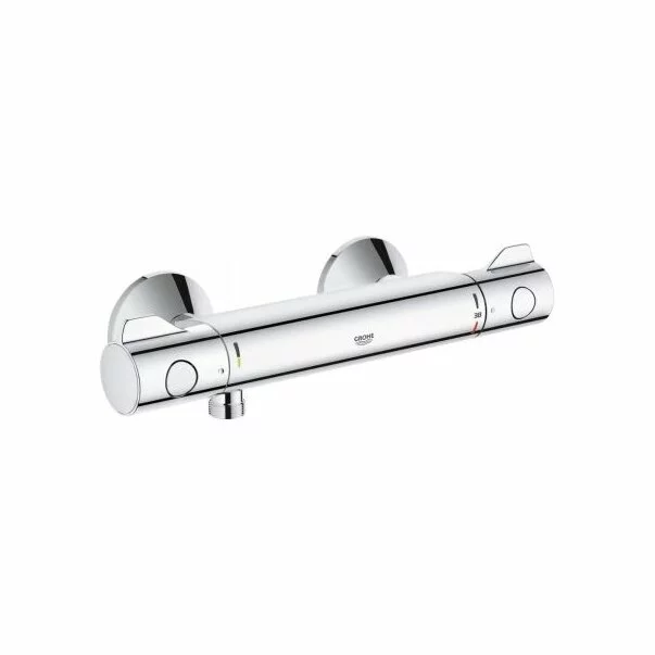 Baterii sanitare - Baterie dus Grohe 34558000, 1 bar, 305 mm, 93 mm, 2 orificii instalare, 1/2 dimensiune racord furtun, Crom