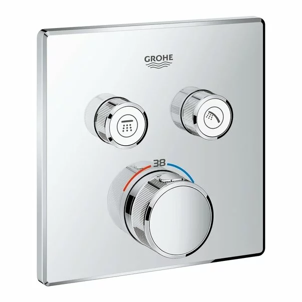Baterii cada si dus - Baterie dus Grohe Grohtherm SmartControl termostatica patrata