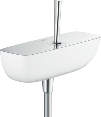 Baie - Baterie duș Hansgrohe, Puravida, monocomandă, alb/crom