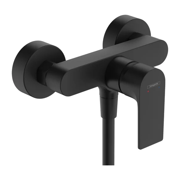 Baterii cada si dus - Baterie dus Hansgrohe Rebris E monocomanda negru mat