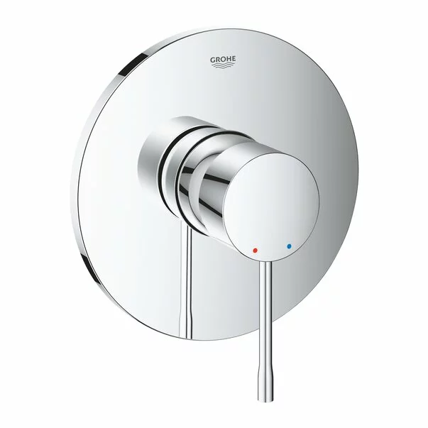 Baterii cada si dus - Unitate comanda Grohe 24057001, Essence, tip comanda monocomanda, tip incastrare aparent, necesita kit instalare, crom