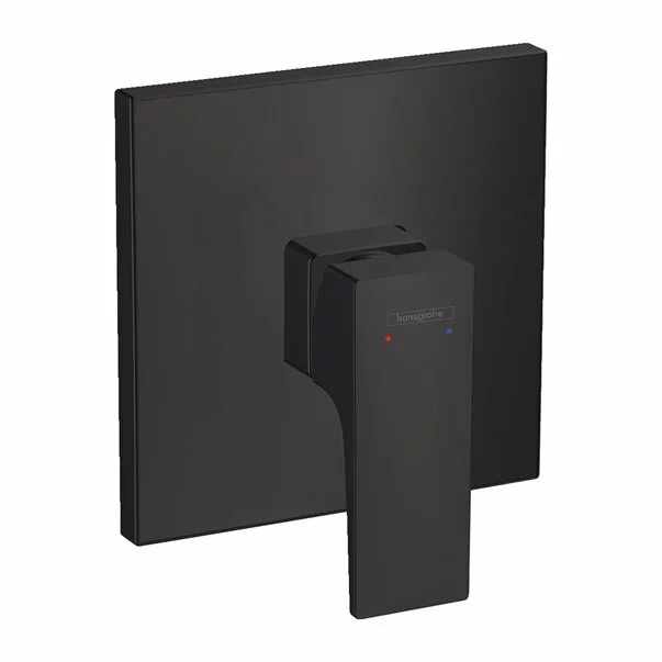 Baterii cada si dus - Baterie dus incastrata Hansgrohe Metropol negru mat