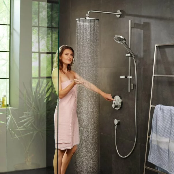 Baterie dus incastrata Hansgrohe ShowerSelect S cu 2 functii crom lucios [3]