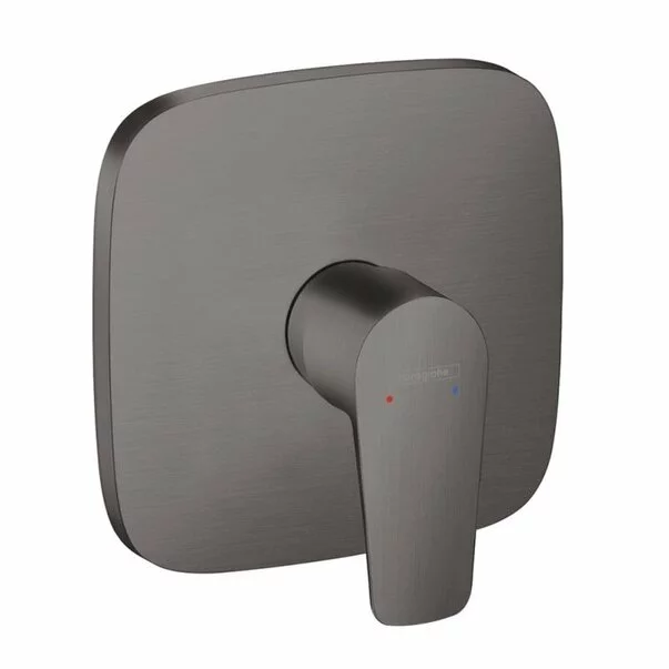 Baterii sanitare - Baterie dus incastrata Hansgrohe Talis E monocomanda negru - crom periat