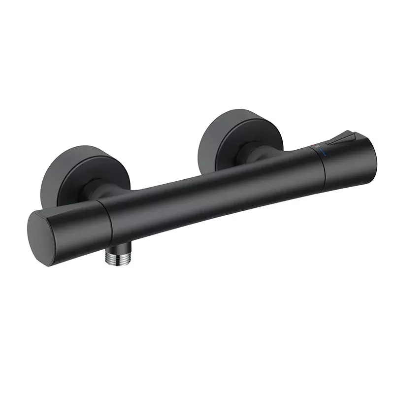 Baterii sanitare - Baterie dus Kludi Zenta SL, aparenta, termostat, mat, negru, 351003938