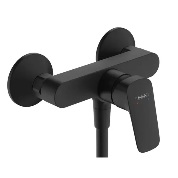 Baterii cada si dus - Baterie dus monocomanda negru mat Hansgrohe Logis