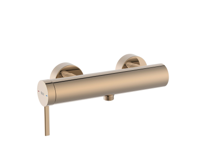 Baterii cada si dus - Baterie dus Roca A5A219ERG0, 0.6 bar, 108 mm, 267 mm, 2 orificii instalare, 1/2 dimensiune racord furtun, Cupru
