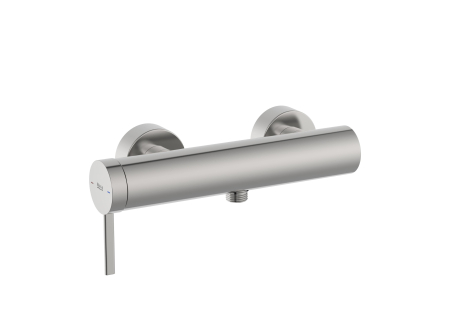 Baterii cada si dus - Baterie dus Roca A5A219ESM0, 0.6 bar, 108 mm, 267 mm, 2 orificii instalare, 1/2 dimensiune racord furtun, Otel Satinat