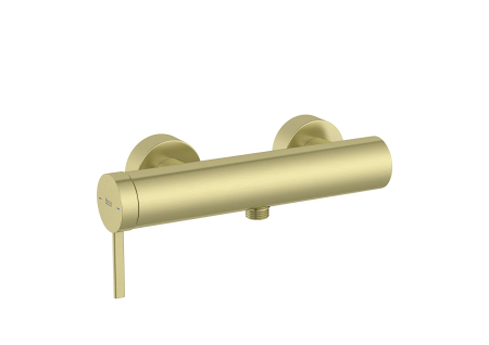 Baterii cada si dus - Baterie dus Roca A5A219EVA0, 0.6 bar, 108 mm, 267 mm, 2 orificii instalare, 1/2 dimensiune racord furtun, Auriu