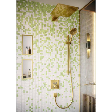 Baterie dus termostatata Hansgrohe ShowerSelect, 2 functii, blocare 40 grade, auriu lucios [4]